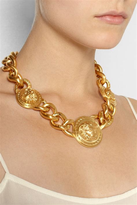 versace gold chain price|Versace gold chain necklace.